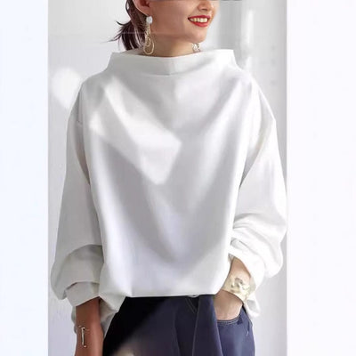 Andrea - High-Neck Soft Knit Top