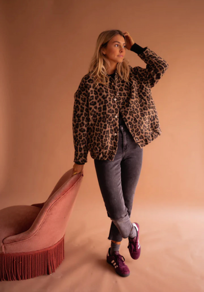 Gabby - The Leopard Bomber Jacket