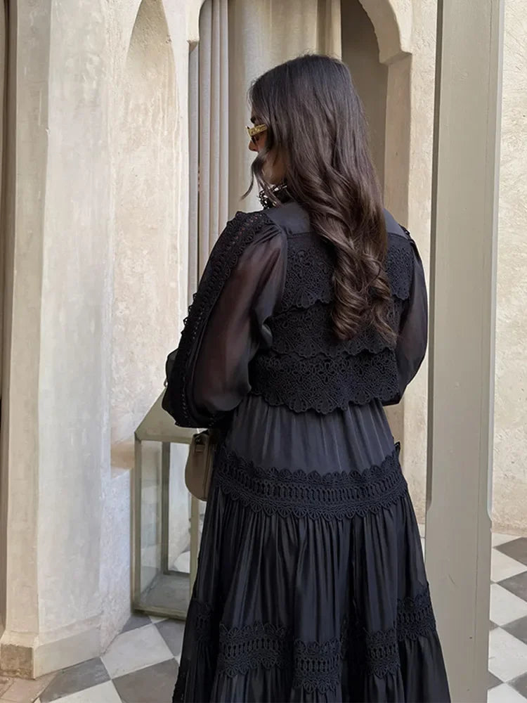 Elma - Embroidery Maxi Dress