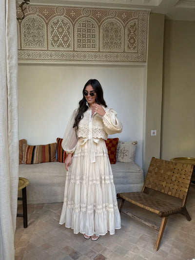 Elma - Embroidery Maxi Dress