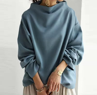 Andrea - High-Neck Soft Knit Top