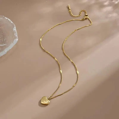 Gold Necklace With Heart