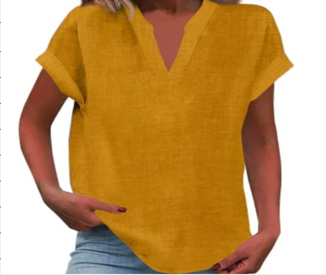 Valerie - Relaxed V-Neck Blouse