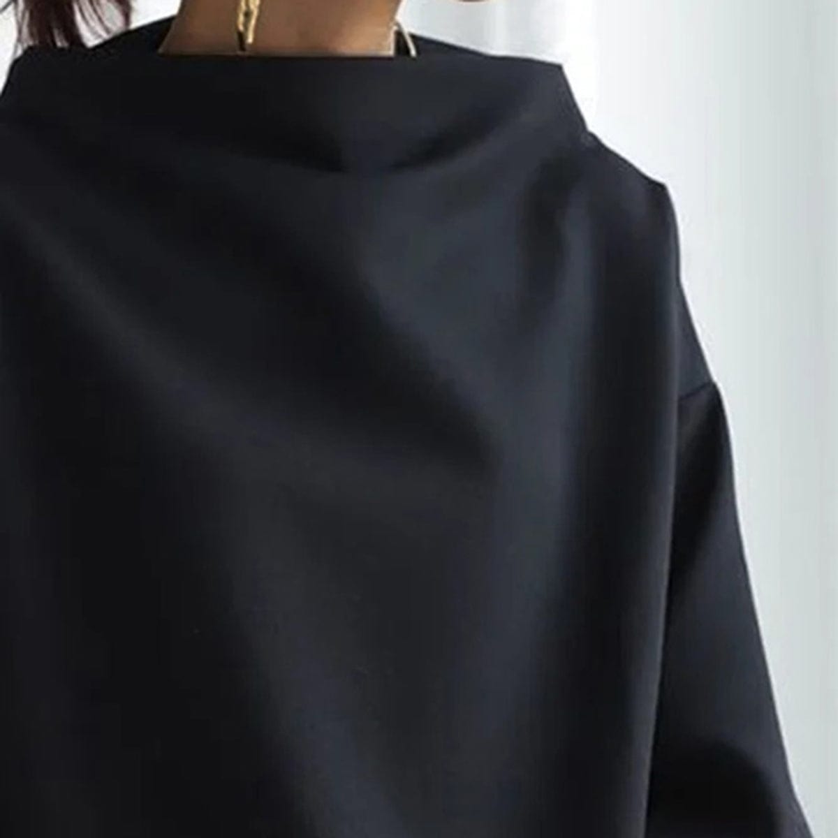 Andrea - High-Neck Soft Knit Top