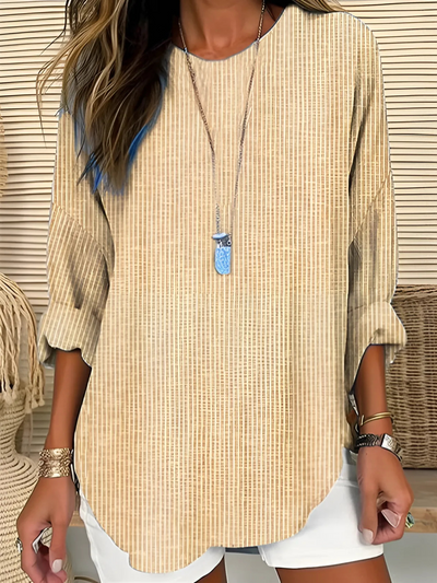 Paula - Trendy Striped Blouse