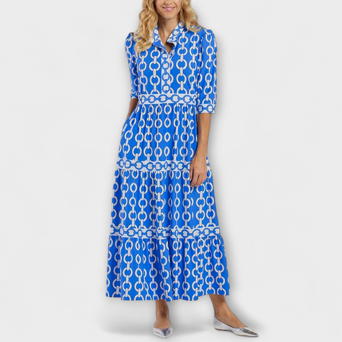 Belle - Midi Dress With Chain Pattern