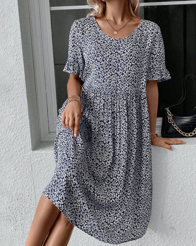 Lucie - Elegant Floral Midi Dress