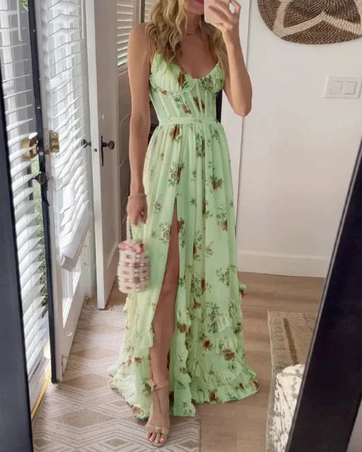 Adele - Midi Dress With Floral Pattern