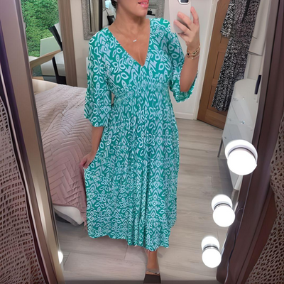 Elisa - Boho Printed Dress