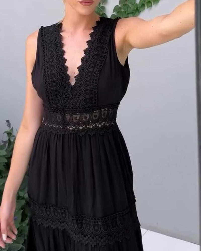Nikki - Boho-Style Sleeveless Midi Dress