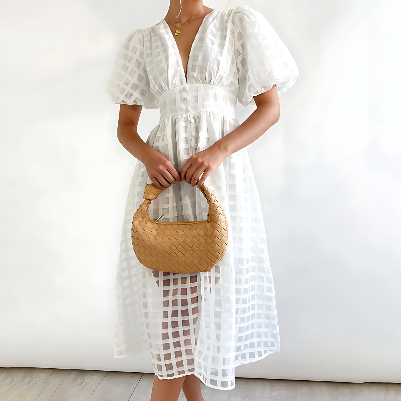 Jill - Elegant Summer Midi Dress