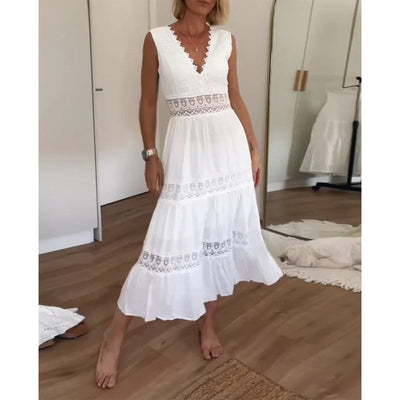 Nikki - Boho-Style Sleeveless Midi Dress