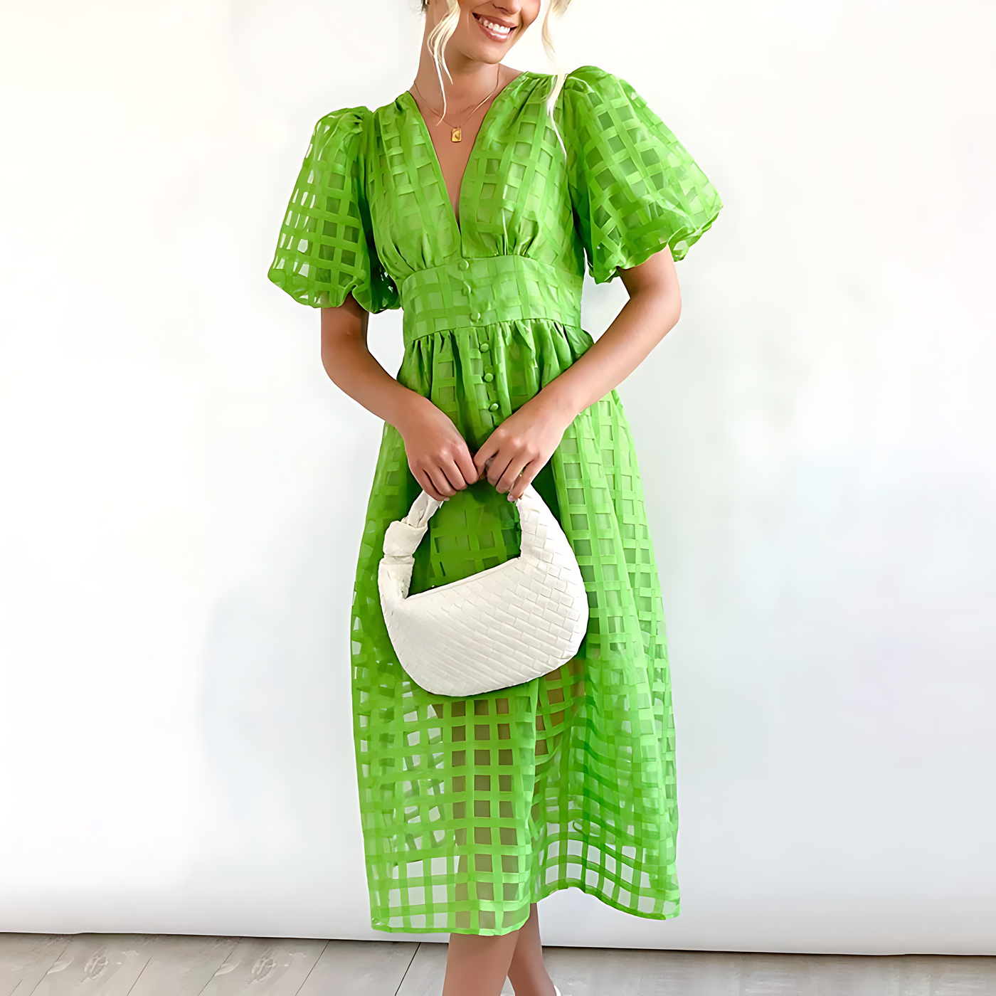 Jill - Elegant Summer Midi Dress