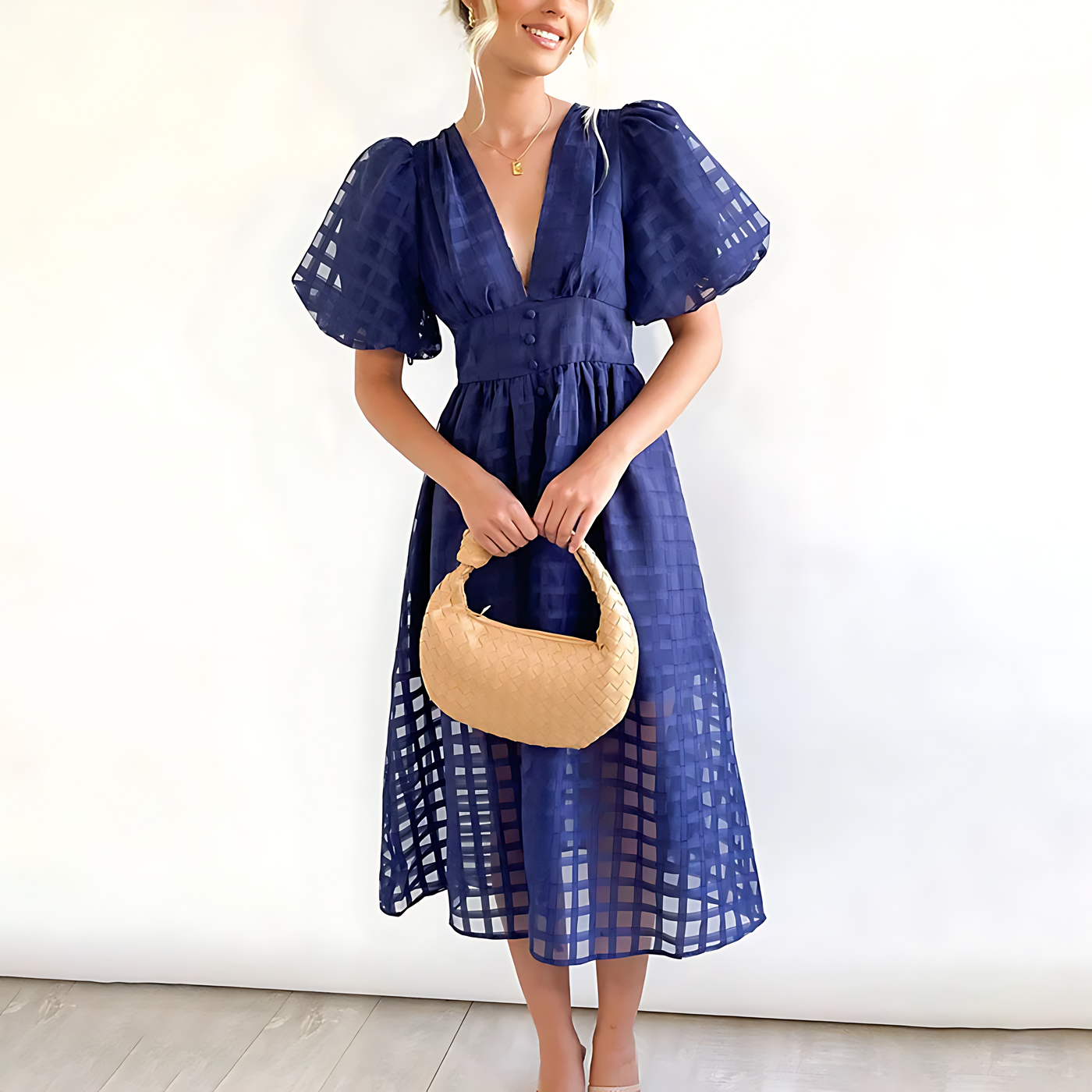 Jill - Elegant Summer Midi Dress