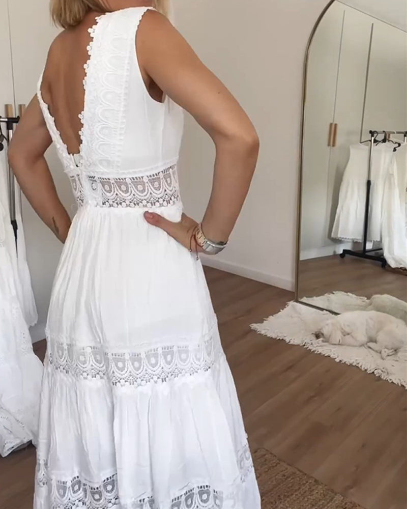 Nikki - Boho-Style Sleeveless Midi Dress