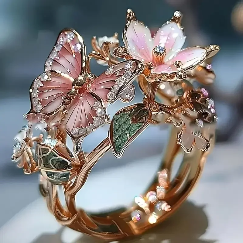 Bailey - Butterfly Ring with Zirconia