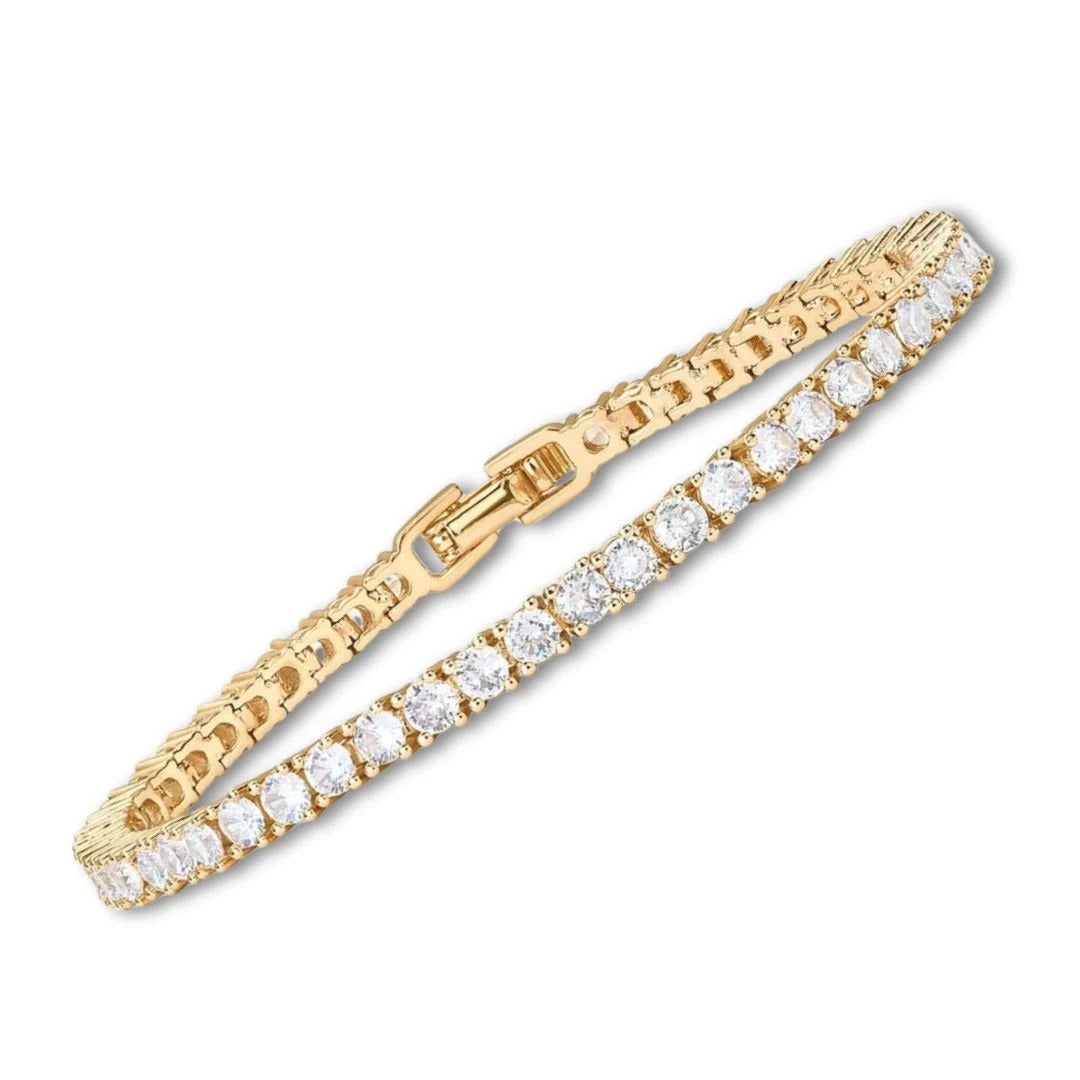 Sofie - Gold Moissanite Tennis Bracelet