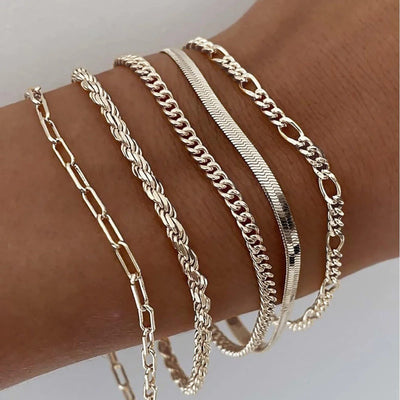 Hayley - Gold Bracelet Set