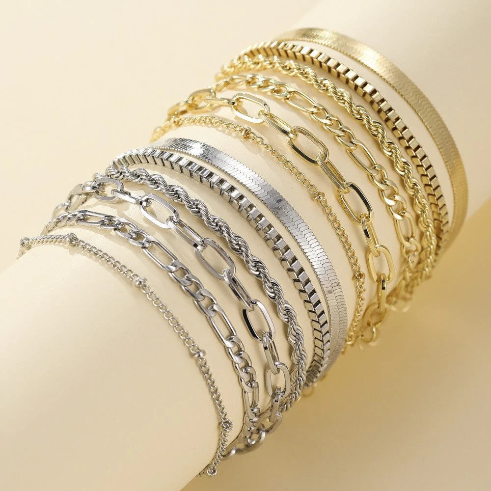 Hayley - Gold Bracelet Set