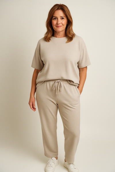 Manou - Women's Casual Top And Trouser Set