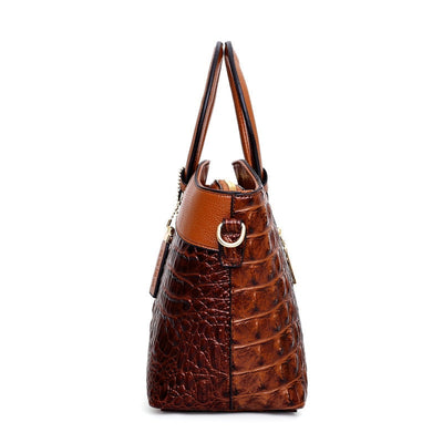 Lia - Retro Gradient Crocodile Handbag