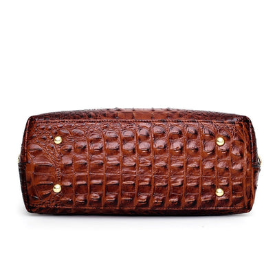 Lia - Retro Gradient Crocodile Handbag