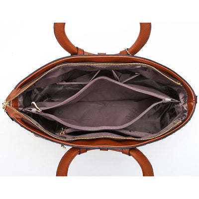 Lia - Retro Gradient Crocodile Handbag