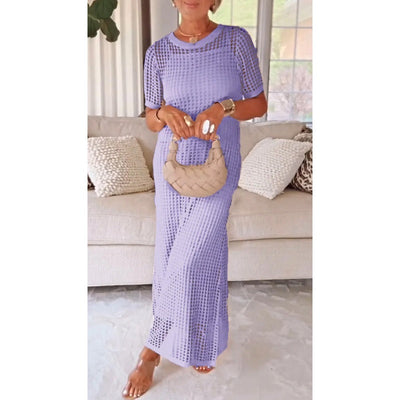 Alia - Cut-Out Long Maxi Dress + Free Inner Dress