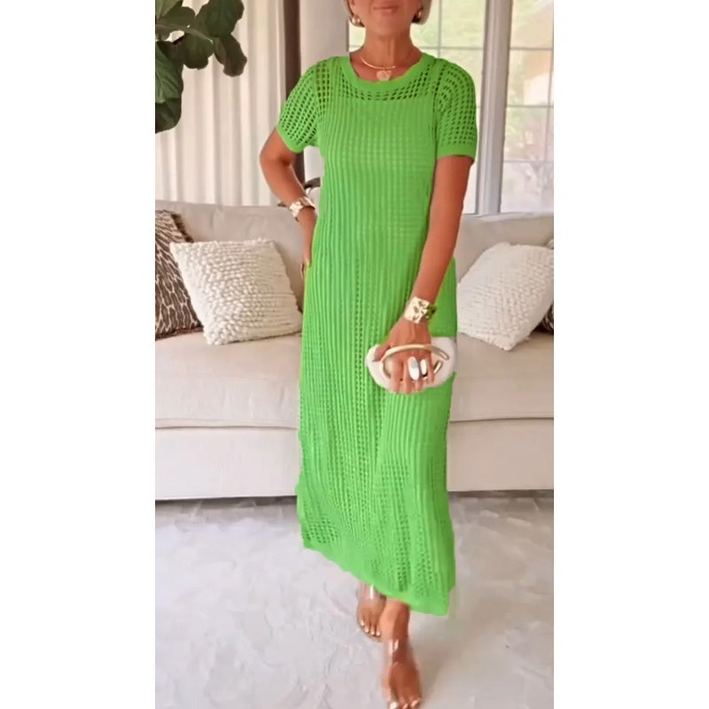 Alia - Cut-Out Long Maxi Dress + Free Inner Dress