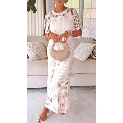 Alia - Cut-Out Long Maxi Dress + Free Inner Dress